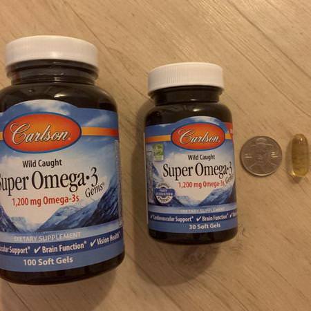 Supplements Fish Oil Omegas EPA DHA Omega-3 Fish Oil Carlson Labs