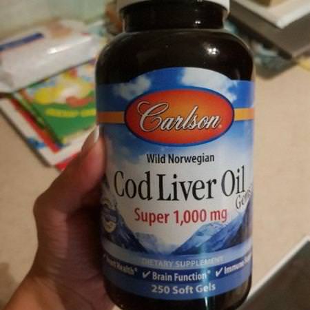 Wild Norwegian Cod Liver Oil Gems, Super