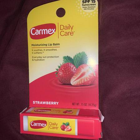 Daily Care, Moisturizing Lip Balm, Strawberry, SPF 15