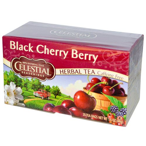 Celestial Seasonings, Herbal Tea, Black Cherry Berry, Caffeine Free, 20 Tea Bags, 1.6 oz (44 g) Review