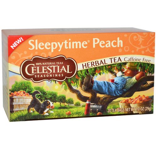 Celestial Seasonings, Herbal Tea, Caffeine Free, Sleepytime Peach, 20 Tea Bags, 1.0 oz (29 g) Review