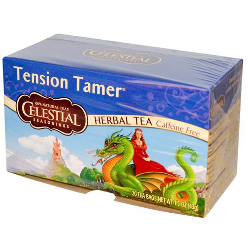 Celestial Seasonings, Herbal Tea, Tension Tamer, Caffeine Free, 20 Tea Bags, 1.5 oz (43 g) Review