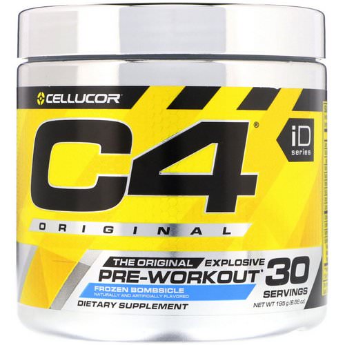 Cellucor, C4 Original Explosive, Pre-Workout, Frozen Bombsicle, 6.88 oz (195 g) Review