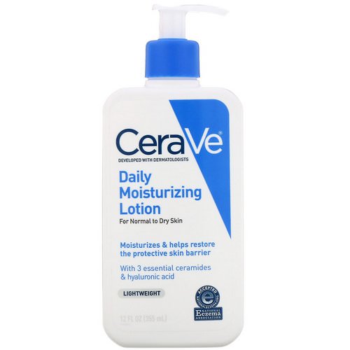 CeraVe, Daily Moisturizing Lotion, Lightweight, 12 fl oz (355 ml) Review