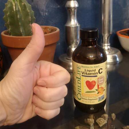 ChildLife, Essentials, Liquid Vitamin C, Natural Orange Flavor, 4 fl oz (118.5 mL) Review