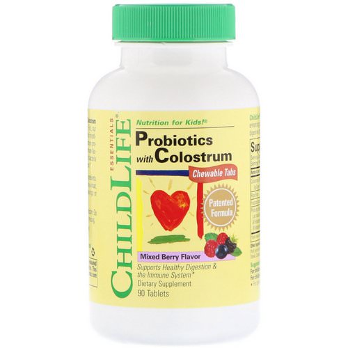 ChildLife, Probiotics with Colostrum, Mixed Berry Flavor, 90 Chewable Tablets Review