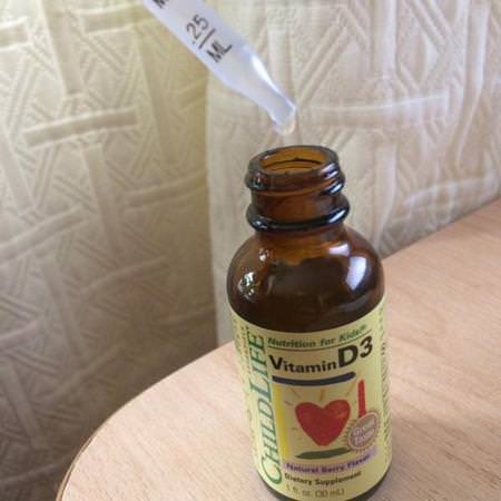 ChildLife, Vitamin D3, Natural Berry Flavor, 1 fl oz (30 ml) Review