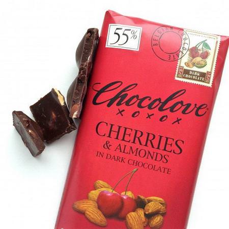 Chocolove, Cherries & Almonds in Dark Chocolate, 3.2 oz (90 g) Review