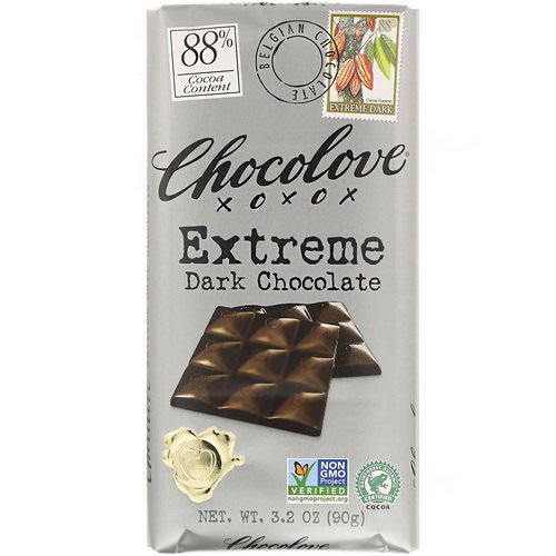 Chocolove, Extreme Dark Chocolate, 3.2 oz (90 g) Review