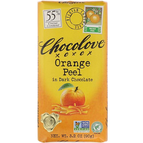 Chocolove, Orange Peel in Dark Chocolate, 3.2 oz (90 g) Review