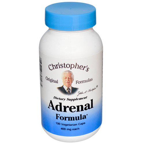 Christopher's Original Formulas, Adrenal Formula, 400 mg, 100 Veggie Caps Review