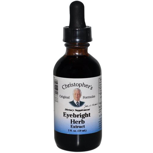 Christopher's Original Formulas, Eyebright Herb Extract, 2 fl oz (59 ml) Review