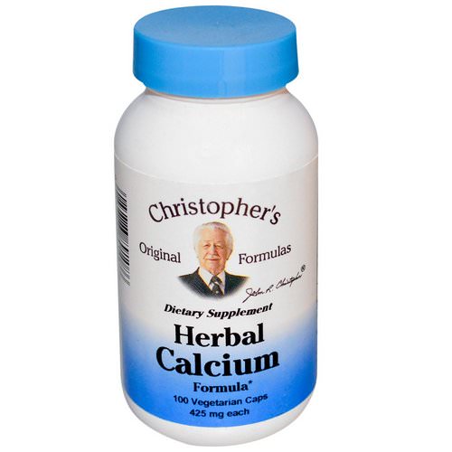 Christopher's Original Formulas, Herbal Calcium Formula, 425 mg, 100 Veggie Caps Review