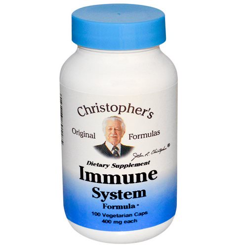Christopher's Original Formulas, Immune System Formula, 400 mg, 100 Veggie Caps Review