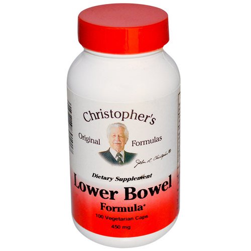 Christopher's Original Formulas, Lower Bowel Formula, 450 mg, 100 Veggie Caps Review