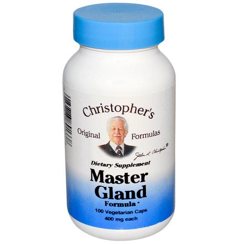 Christopher's Original Formulas, Master Gland Formula, 400 mg, 100 Veggie Caps Review