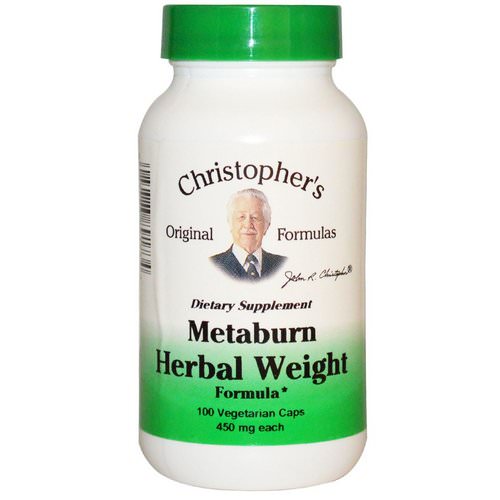Christopher's Original Formulas, Metaburn Herbal Weight Formula, 450 mg, 100 Veggie Caps Review