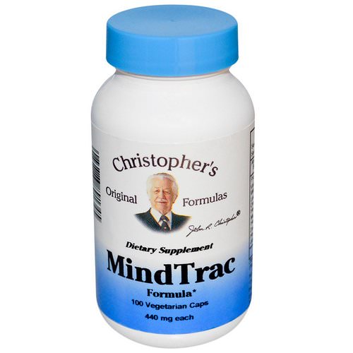 Christopher's Original Formulas, MindTrac Formula, 440 mg, 100 Veggie Caps Review