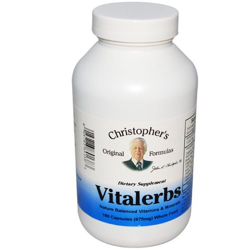 Christopher's Original Formulas, Vitalerbs, 675 mg, 180 Capsules Review