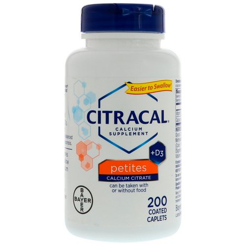 Citracal, Calcium Supplement +D3, Petites, 200 Coated Caplets Review