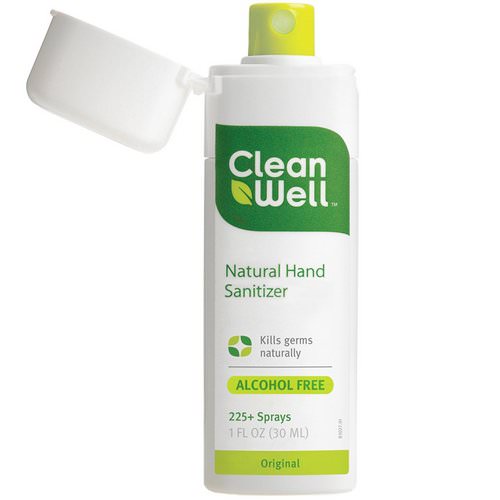 CleanWell, Natural Hand Sanitizer, Alcohol Free, Original, 1 fl oz (30 ml) Review