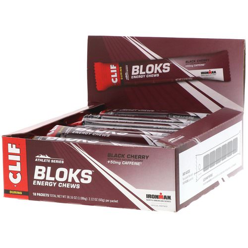 Clif Bar, Bloks Energy Chews, Black Cherry Flavor + 50 mg Caffeine, 18 Packets, 2.12 oz (60 g) Each Review
