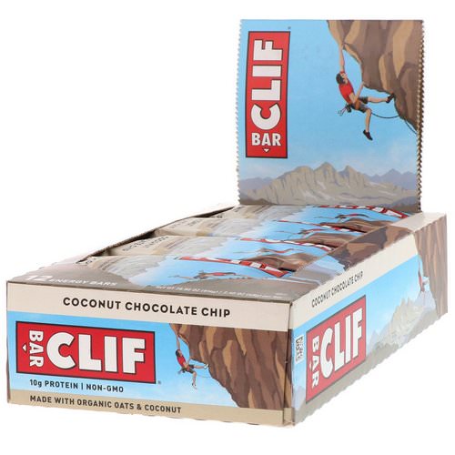 Clif Bar, Energy Bar, Coconut Chocolate Chip, 12 Bars, 2.40 oz (68 g) Each Review