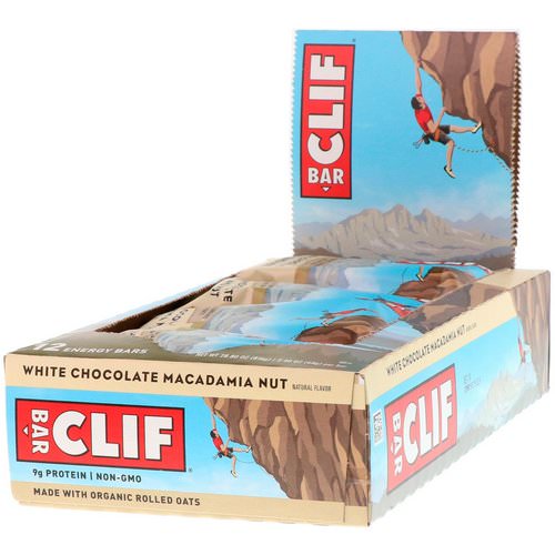Clif Bar, Energy Bar, White Chocolate Macadamia Nut, 12 Bars, 2.40 oz (68 g) Each Review