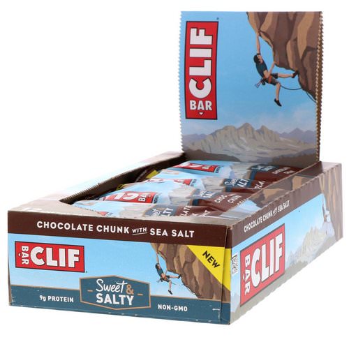 Clif Bar, Energy Bars, Chocolate Chunk with Sea Salt, 12 Bars, 2.40 oz (68 g) Each Review
