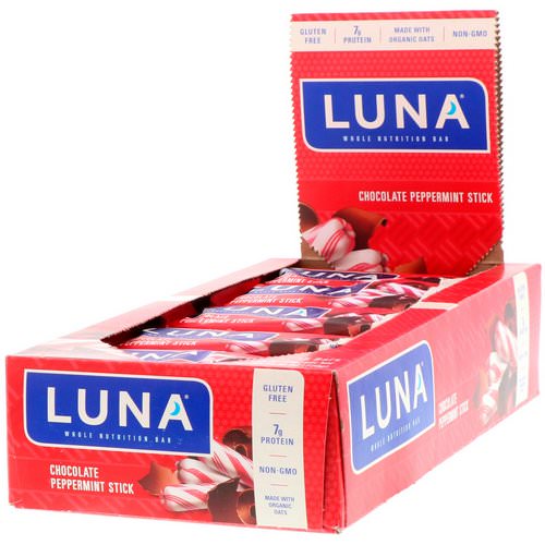 Clif Bar, Luna, Whole Nutrition Bar For Women, Chocolate Peppermint Stick, 15 Bars, 1.69 oz (48 g) Each Review