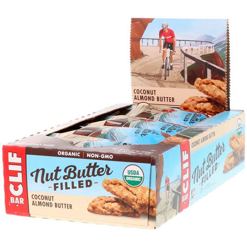 Clif Bar, Organic, Nut Butter Filled Energy Bar, Coconut Almond Butter, 12 Energy Bars, 1.76 oz (50 g) Each Review