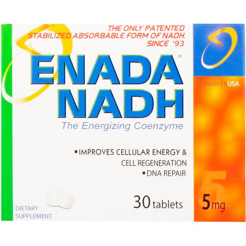 ENADA, Enada NADH, The Energizing Coenzyme, 5 mg, 30 Tablets Review