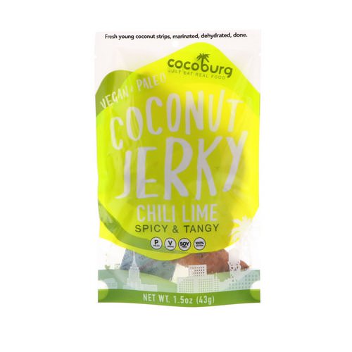 Cocoburg, Coconut Jerky, Chili Lime, 1.5 oz (43 g) Review