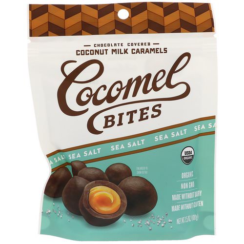 Cocomels, Organic, Coconut Milk Caramels, Bites, Sea Salt, 3. 5 oz (100 g) Review
