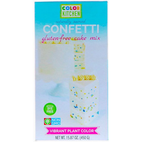 ColorKitchen, Gluten-Free Cake Mix, Confetti, 15.87 oz (450 g) Review