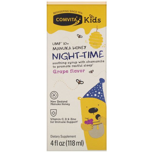 Comvita, Comvita Kids, Night-Time Soothing Syrup, UMF 10+ Manuka Honey, Grape Flavor, 4 fl oz (118 ml) Review