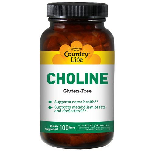 Country Life, Choline, 100 Tablets Review