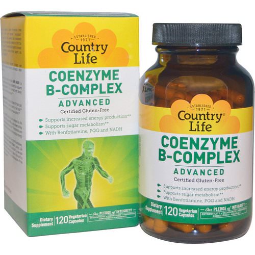 Country Life, Coenzyme B-Complex, Advanced, 120 Vegetarian Capsules Review