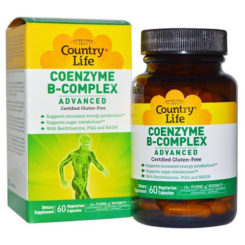 Country Life, Coenzyme B-Complex, Advanced, 60 Vegetarian Capsules Review