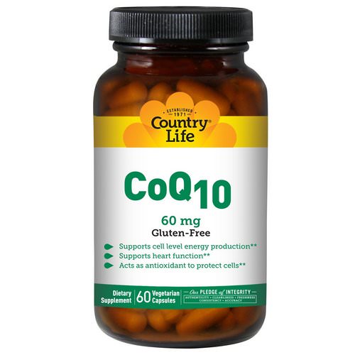 Country Life, CoQ10, 60 mg, 60 Veggie Caps Review