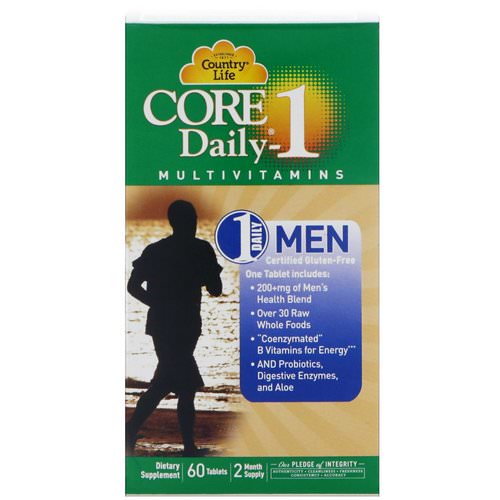 Country Life, Core Daily-1 Multivitamins, Men, 60 Tablets Review