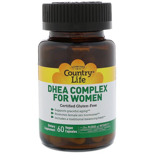 Country Life, DHEA Complex For Women, 60 Vegan Capsules Review