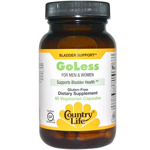 Country Life, Go Less, for Men & Women, Supports Bladder Health, 60 Veggie Caps Review