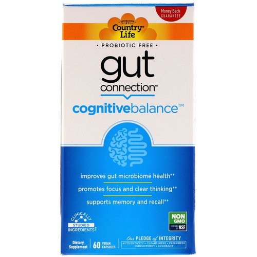 Country Life, Gut Connection, Cognitive Balance, 60 Vegan Capsules Review