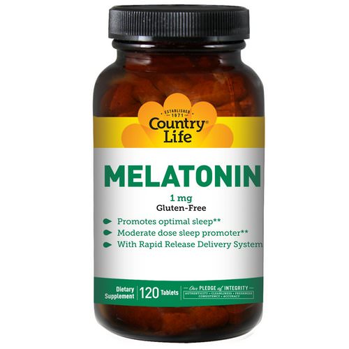 Country Life, Melatonin, 1 mg, 120 Tablets Review