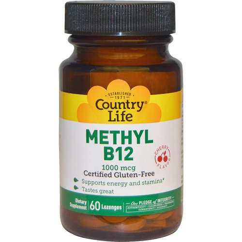 Country Life, Methyl B12, Cherry Flavor, 1000 mcg, 60 Lozenges Review