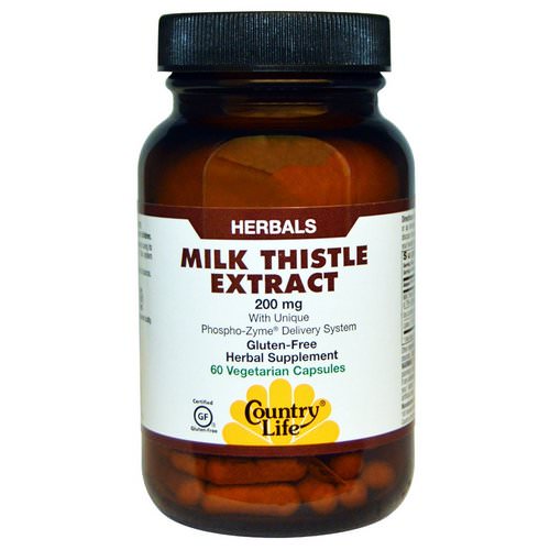 Country Life, Milk Thistle Extract, 200 mg, 60 Veggie Caps Review
