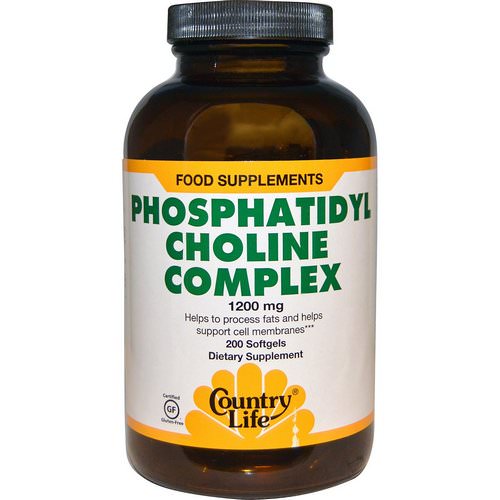 Country Life, Phosphatidyl Choline Complex, 1200 mg, 200 Softgels Review