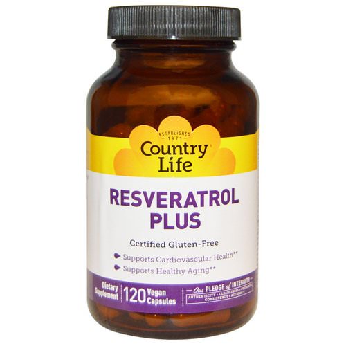 Country Life, Resveratrol Plus, 120 Vegan Caps Review
