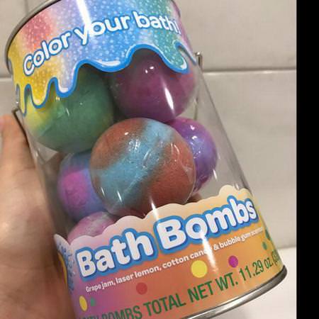 Crayola, Bath Bombs, Grape Jam, Laser Lemon, Cotton Candy & Bubble Gum Scented, 8 Bath Bombs, 11.29 oz (320 g) Review